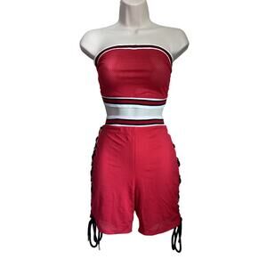 Mesh biker short set by AKIRA
